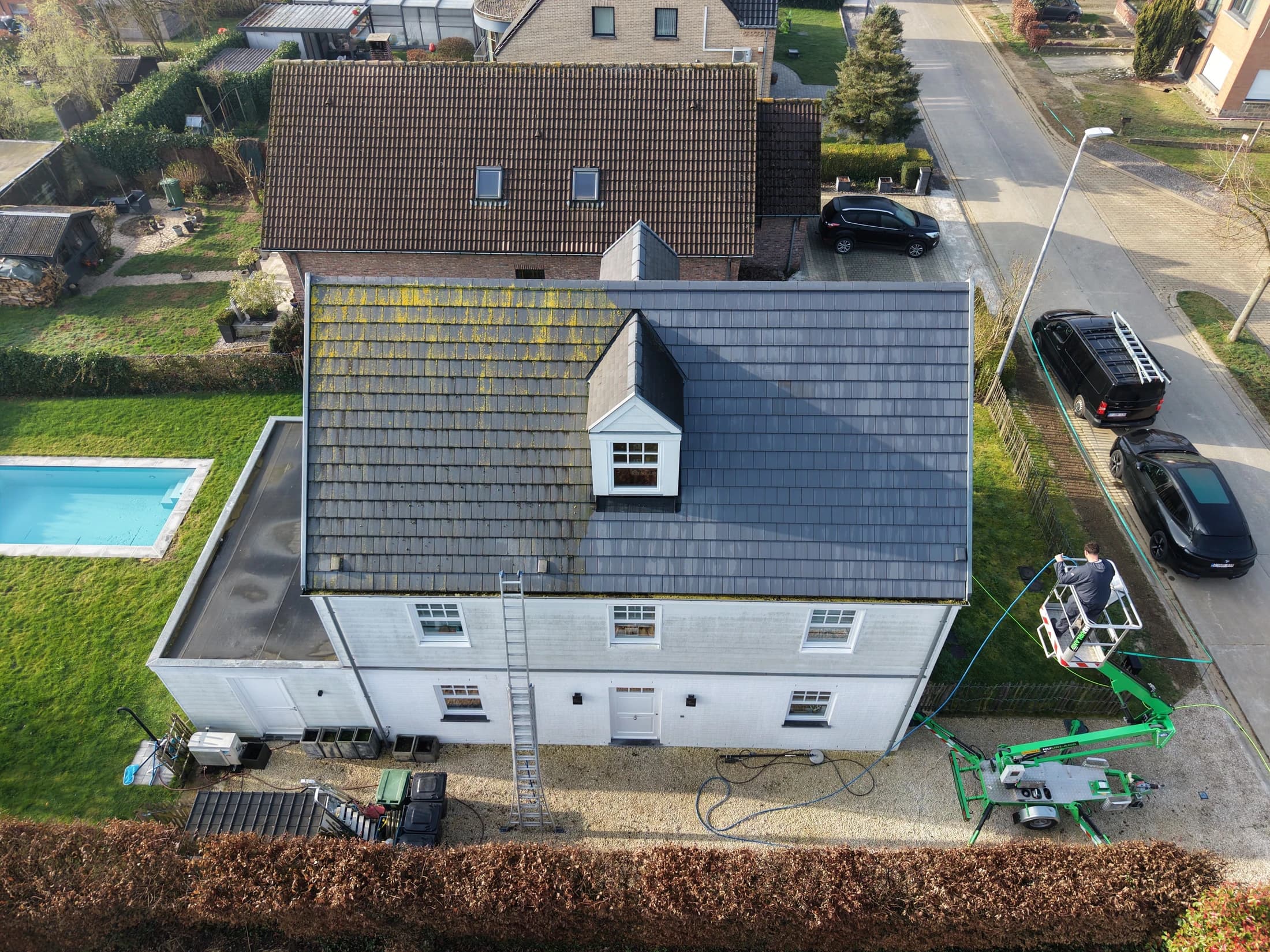 Dakreiniging met stoom